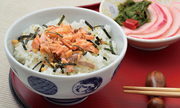 Salmon flakes/Mekabu sea vegetable